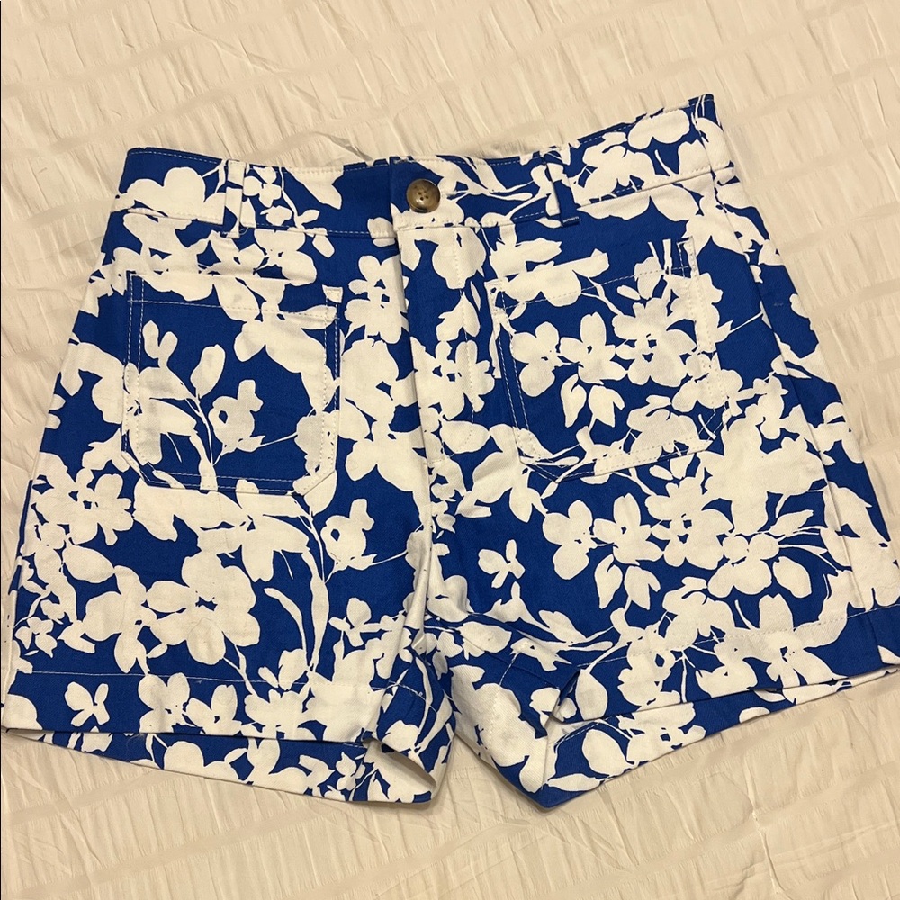 NWOT Loft Palmer Shorts Floral Blue